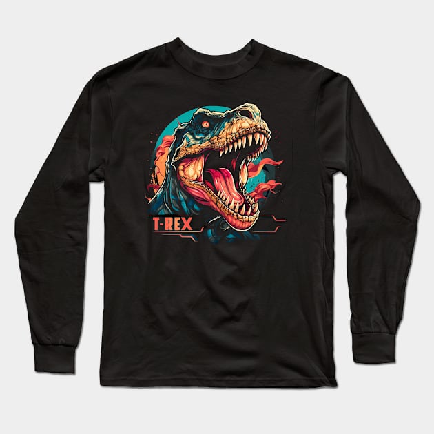 t rex Long Sleeve T-Shirt by alvalferca